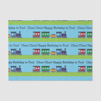 Birthday Choo Choo Train Tissue Paper