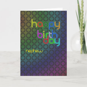 Birthday circles for Nephew Card