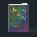 Birthday circles for son-in-law card<br><div class="desc">The design of circles with a font that fits between them. A card with a masculine feel a son-in-law.</div>