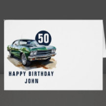Birthday classic American muscle car