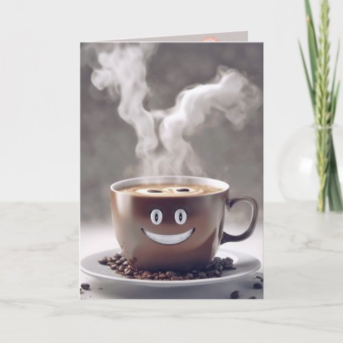 Birthday Coffee Cup With Smile Card