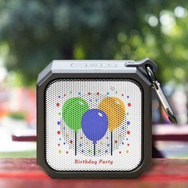 Birthday Colored Balloons Bluetooth Speaker (Birthday Colored Balloons Bluetooth Speaker)