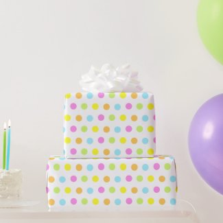 Birthday Colorful Confetti in Pastel Colors