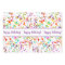 Birthday Colorful Confetti Streamers Gold Custom
