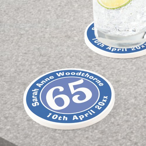 Birthday Commemoration with Name Age  Date Coaster