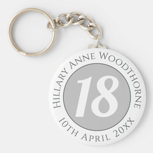 Birthday Commemoration with Name, Age, & Date