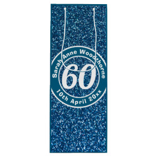 Birthday Commemoration with Name, Age, & Date Wine Gift Bag