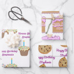 Birthday Confections Wrapping Paper Sheets