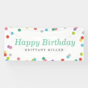 Birthday Confetti Banner