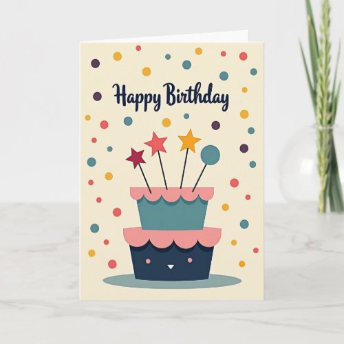 Birthday Confetti Design Card