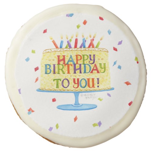 Birthday Cookies Happy Birthday to You Cake