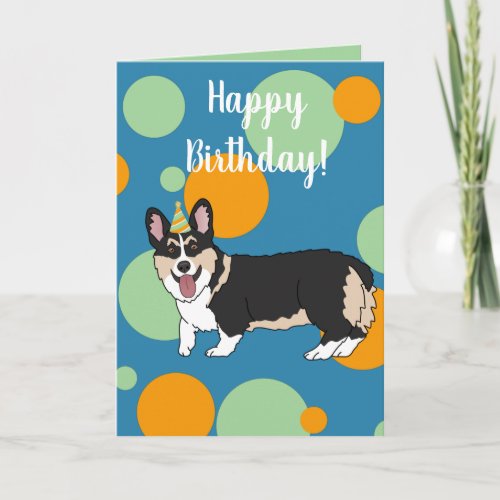 Birthday Corgi  Card