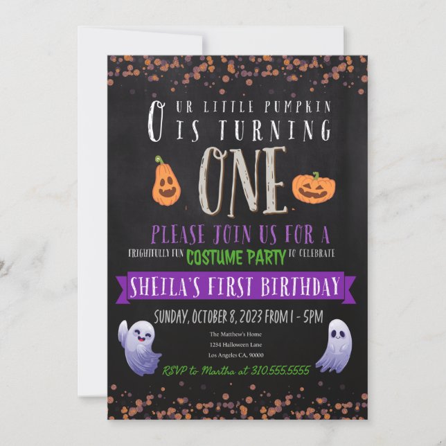 Birthday Costume Party Invitation (Front)