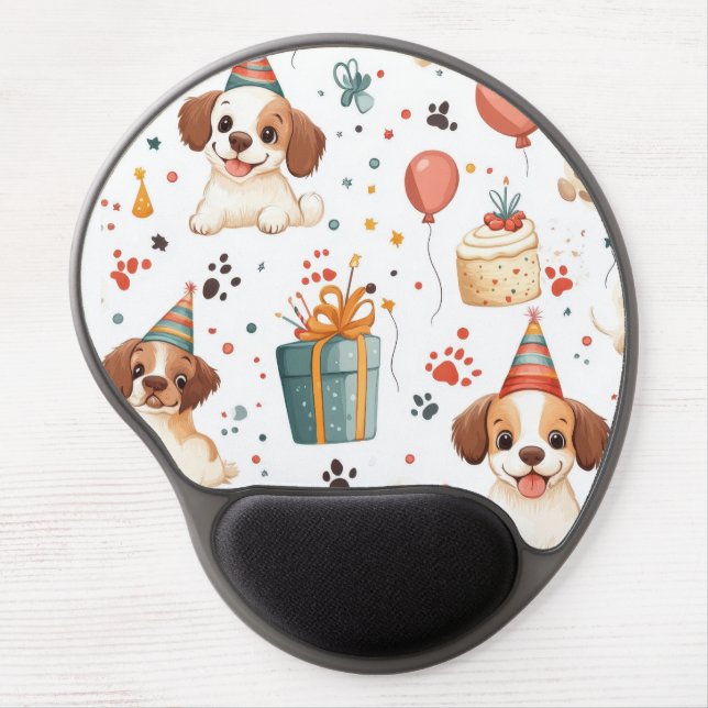 Birthday Cottage Mousepad – Cozy Celebration Desig (Front)