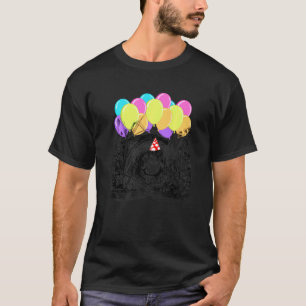 Birthday Cottagecore Frog Under Mushroom Umbrella T-Shirt