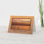 Birthday, Cousin, Ocean View at Sunset Card