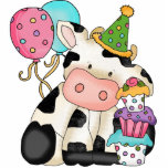 Birthday Cow Sculpture<br><div class="desc">design by Cheryl Seslar at www.digiwebstudio.com</div>