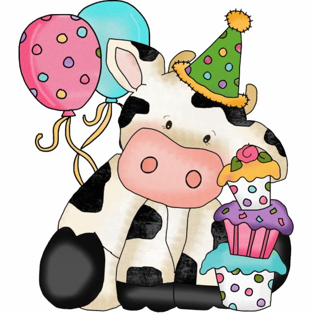 Birthday Cow Sculpture (Front)