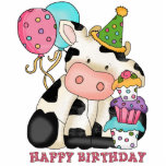 Birthday Cow Sculpture<br><div class="desc">design by Cheryl Seslar at www.digiwebstudio.com</div>
