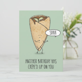 Birthday Crepe Holiday Card