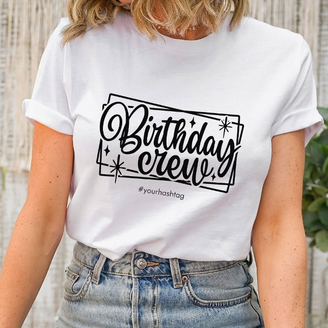 Birthday Crew Matching Customized Team Gift Group T-Shirt (Creator Uploaded)