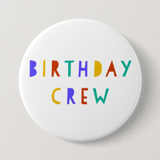 Birthday Crew Pin Badge Party Favor Kids Swag Bag