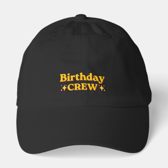 Birthday Crew Retro Hat (Front)