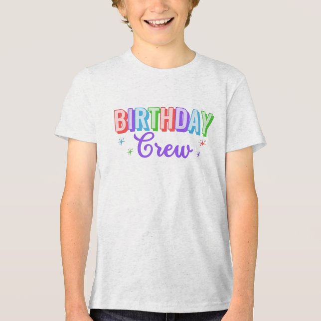 Birthday Crew Tri-Blend Shirt (Front)