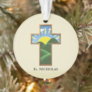 Birthday Cross Personalized Ornament