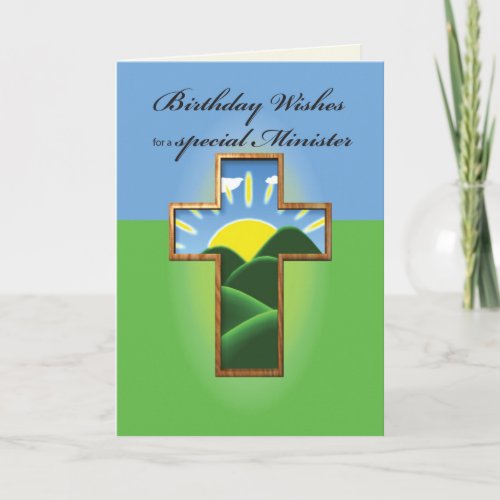 Birthday Cross Priest Card