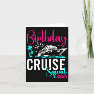 Birthday Cruise 2025 Family Group Friends Vacation Card