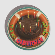 Birthday Cruise (chocolate) Magnet