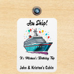 Birthday Cruise Funny Group Personalized  Magnet<br><div class="desc">This design may be personalized in the area provided by changing the photo and/or text. Or it can be customized by clicking Personalize this Template and then choosing the click to customize further option and delete or change the color of the background, add text, change the text color or style,...</div>