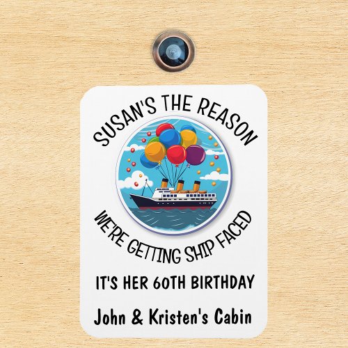 Birthday Cruise Funny Group Personalized  Magnet