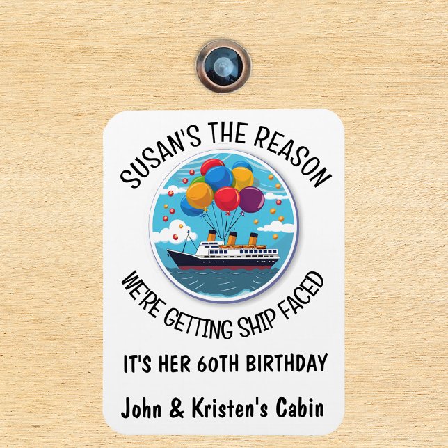 Birthday Cruise Funny Group Personalized  Magnet (Creator Uploaded)