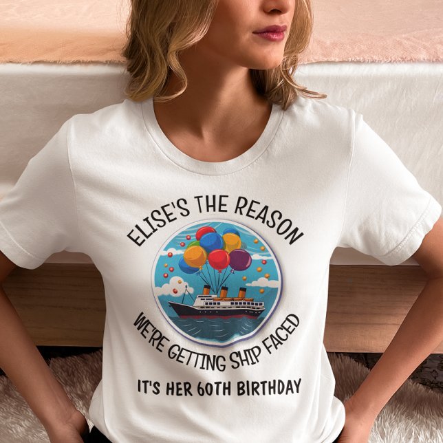Birthday Cruise Funny Group Personalized  T-Shirt (Creator Uploaded)