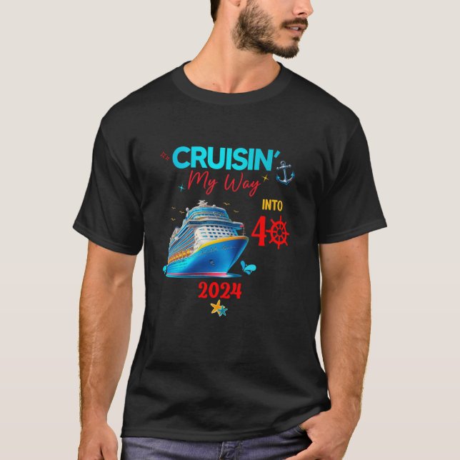 Birthday Cruise Group Matching 2024 T Shirt (Front)