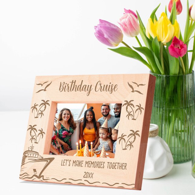 Birthday Cruise Let's make memories together Engraved Frames (Creator Uploaded)