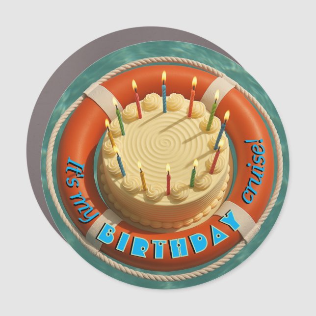 Birthday Cruise magnet (Front)