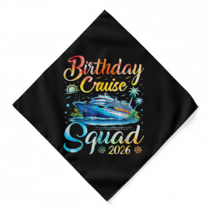 Birthday Cruise Squad 2026 Bandana