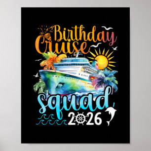 Birthday Cruise Squad 2026 Cruise Birthday Party V Poster