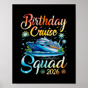 Birthday Cruise Squad 2026 Cruise Birthday Party V Poster