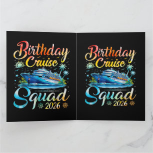 Birthday Cruise Squad 2026 Thank You Card
