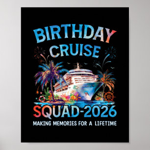 Birthday Cruise Squad 2026 Vacation Trip  Poster