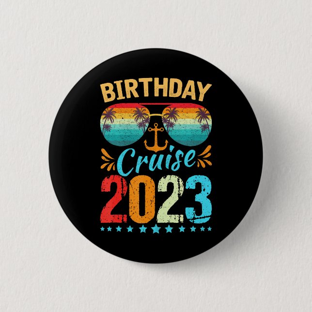 Birthday Cruise Squad Birthday Party Cruise Squad Button (Front)