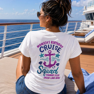Birthday Cruise Squad Custom Friends Event T-Shirt