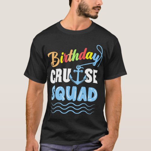 Birthday Cruise Squad T_shirt