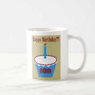Birthday Cupcake 60th Coffee Mug