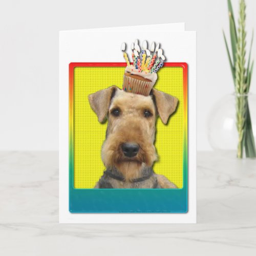 Birthday Cupcake _ Airedale Card