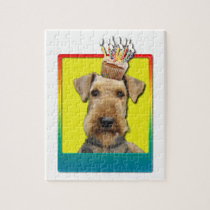 Birthday Cupcake   Airedale Jigsaw Puzzles